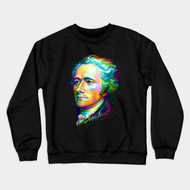 Alexander Hamilton Crewneck Sweatshirt by stonemask